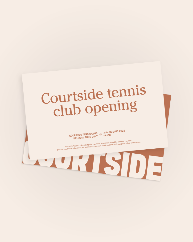 Uitnodiging Courtside Project